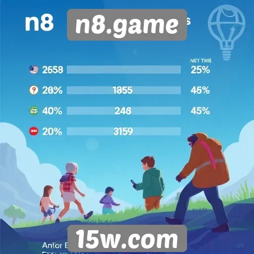 Estatísticas de usuários no site n8.game